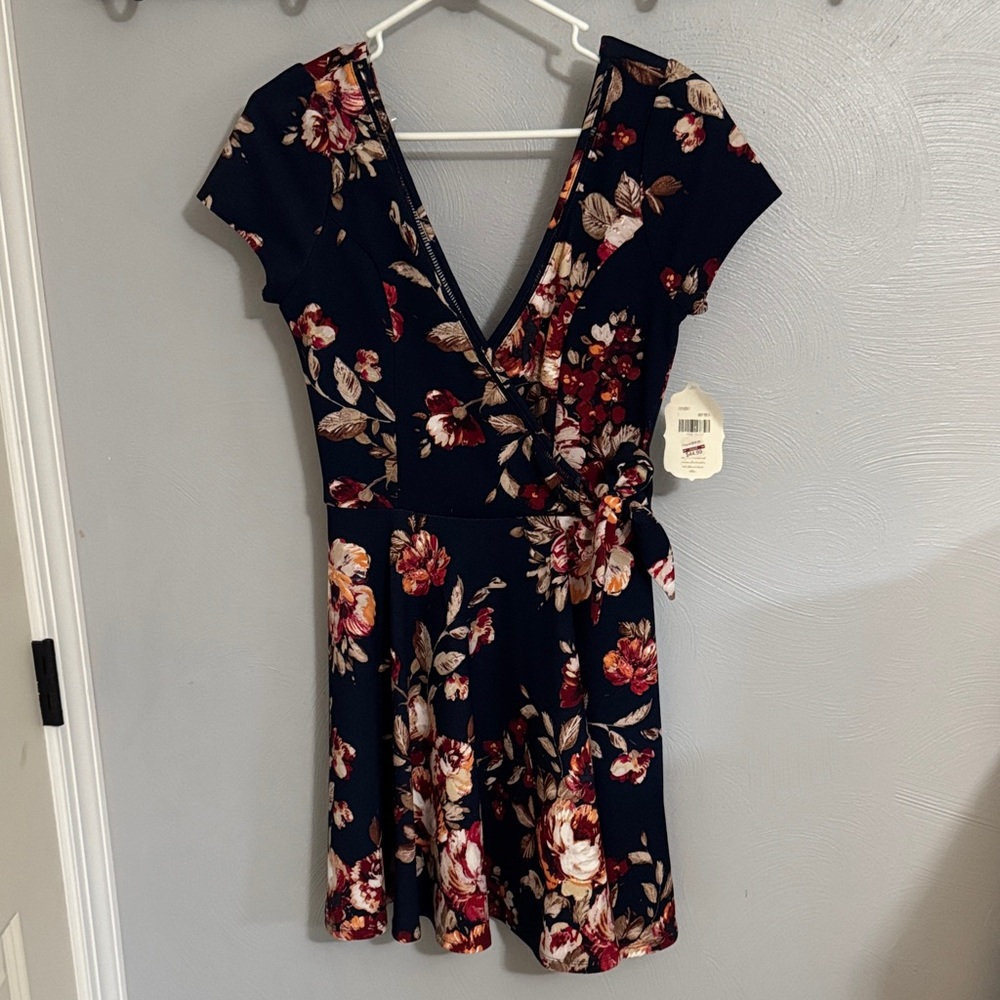Altard state Navy Floral Mini Dress